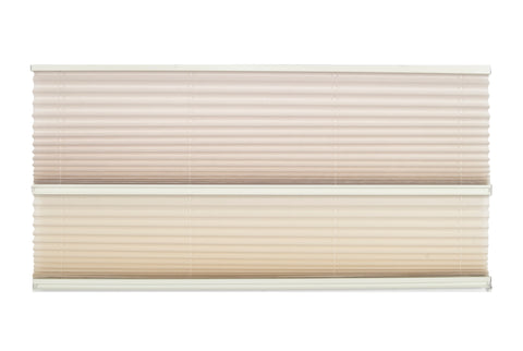Pleated Day / Night Shade – Off White / Alabaster w/ Oyster Rail