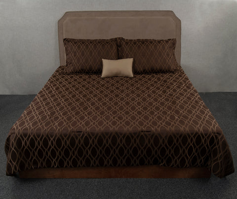 Moxie Chocolate Throw Style Bedspread