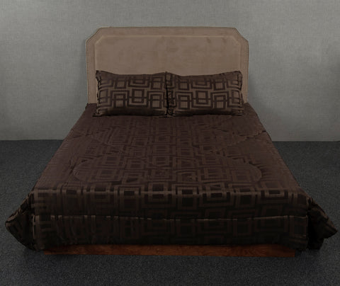 Geo Chocolate Throw Style Bedspread