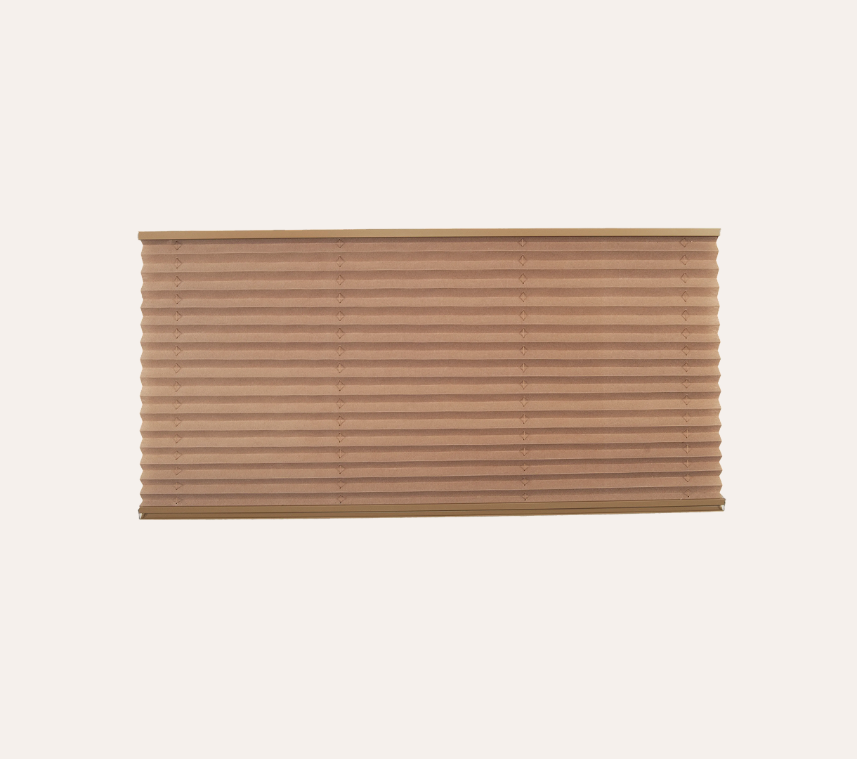 Wooden blind on a beige background