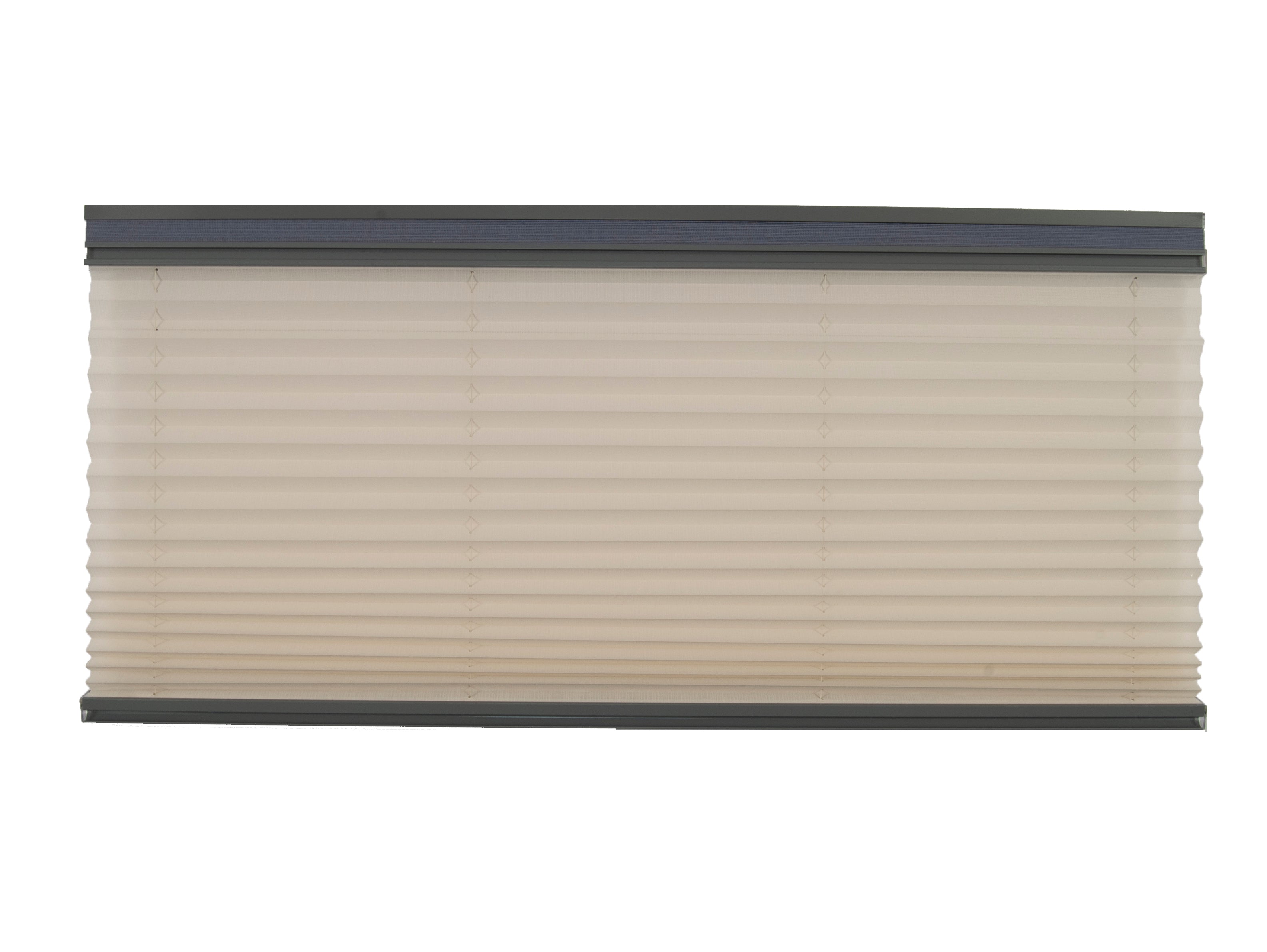 Pleated Day / Night Shade – Off White / Ash w/ Dusty Gray Rail