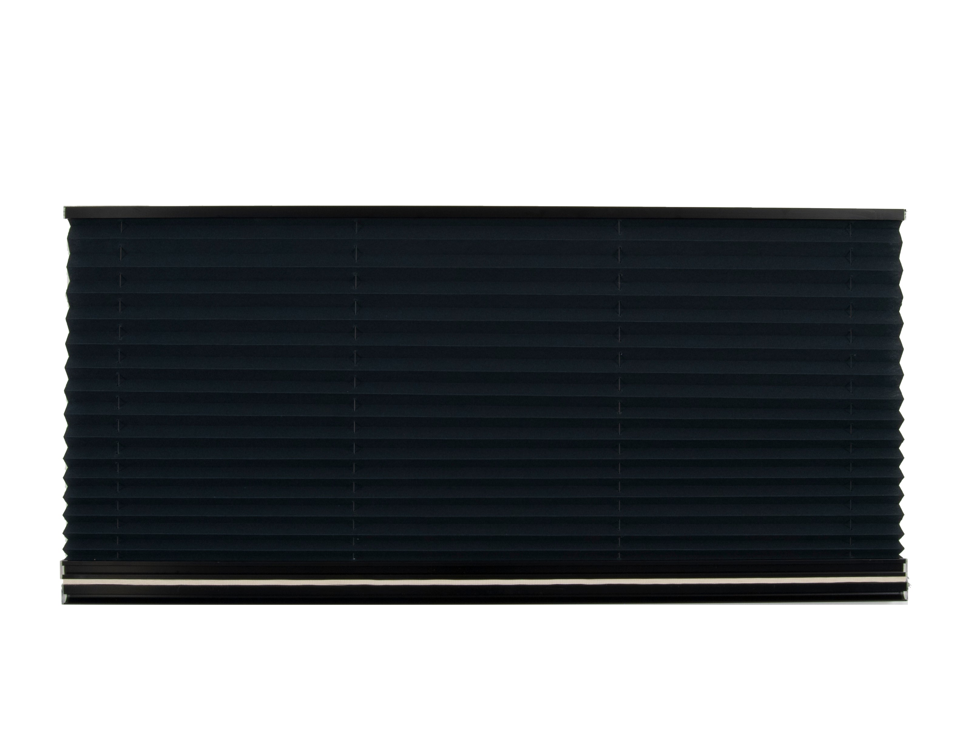 Pleated Day / Night Shade – Off White / Black w/ Black Rail